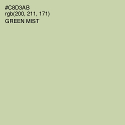 #C8D3AB - Green Mist Color Image